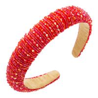 Hair Bands, Cloth, with Sponge & Crystal, for woman 