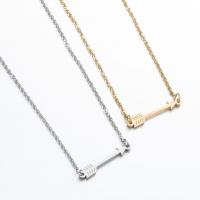 Stainless Steel Jewelry Necklace, Arrow, Vacuum Plating, fashion jewelry & for woman cm 