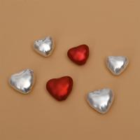 Imitation Pearl Plastic Beads, Heart, DIY Approx 0.5mm 