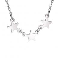 Stainless Steel Jewelry Necklace, 304 Stainless Steel, with 1.97inch extender chain, Star, fashion jewelry & for woman, original color Approx 17.72 Inch 