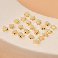 Weinlese Messing Perlen, 18 K vergoldet, DIY & verschiedene Stile für Wahl, goldfarben, Bohrung:ca. 1mm, verkauft von PC