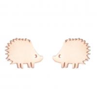 Stainless Steel Stud Earring, Hedgehog, Vacuum Plating, fashion jewelry & for woman 