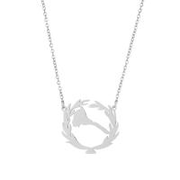 Titanium Steel Jewelry Necklace, plated, fashion jewelry & for woman Approx 17.7 Inch 