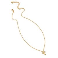 Zinc Alloy Necklace, gold color plated, for woman Approx 19.29 Inch 