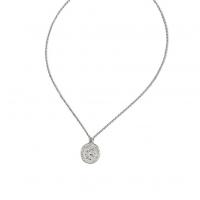 Zinc Alloy Necklace, platinum color plated, for woman Approx 20.47 Inch 