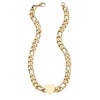 Zinc Alloy Necklace, Heart, plated, for woman Approx 15.74 Inch 