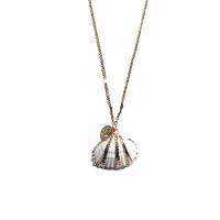 Shell Zinc Alloy Necklace, with Shell, with 3.15 inch extender chain, gold color plated & for woman Approx 23.62 Inch 