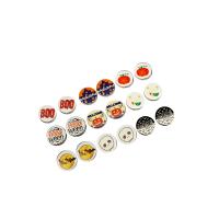 Printing Wood Beads, Flat Round, DIY, mixed colors, 20mm 