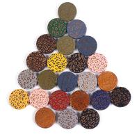 Schima Superba Perle, flache Runde, geschnitzt, DIY, gemischte Farben, 20mm, ca. 1000PCs/Tasche, verkauft von Tasche