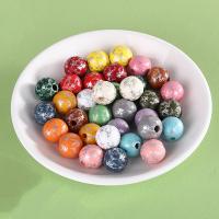 Druck Holz Perlen, Schima Superba, rund, Drucken, DIY, keine, 16mm, ca. 1000PCs/Tasche, verkauft von Tasche