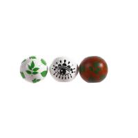 Druck Holz Perlen, rund, Drucken, DIY, keine, 16mm, ca. 1000PCs/Tasche, verkauft von Tasche