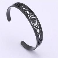 Stainless Steel Cuff Bangle, 304 Stainless Steel, fashion jewelry & Unisex Inner Approx 66mm 