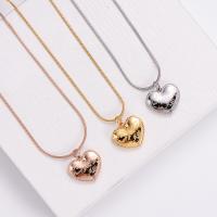 Stainless Steel Jewelry Necklace, 316L Stainless Steel, with 1.97inch extender chain, Heart, plated, fashion jewelry & for woman Approx 17.72 Inch 