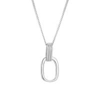 Sterling Silver Jewelry Necklace, 925 Sterling Silver, plated, fashion jewelry & for woman Approx 17.7 Inch 