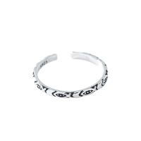 925 Sterling Silver Cuff Finger Ring, Adjustable & for woman 