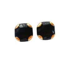 Enamel Zinc Alloy Stud Earring, with Plastic Pearl, stoving varnish & for woman 