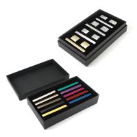 papier Boîte d’épingle de cravate, rectangle, styles différents pour le choix, noire Vendu par PC
