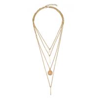 Fashion Multi Layer Necklace, Zinc Alloy, plated, for woman & multi-strand 37cm,41cm,55.5cm,65cm 