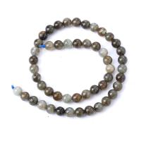 Labradorit Perlen, rund, poliert, DIY & verschiedene Größen vorhanden, schwarz, Länge:ca. 14.96 ZollInch, verkauft von Strang