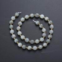Perles en pierre d'agate mousse naturelle, avec Seedbead, lanterne, poli, DIY & normes différentes pour le choix & facettes, couleurs mélangées Environ 14.96 pouce, Vendu par brin