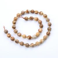 Landschafts-Jaspis Perlen, Bild Jaspis, mit Seedbead, Laterne, poliert, DIY & verschiedene Größen vorhanden & facettierte, gemischte Farben, Länge:ca. 14.96 ZollInch, verkauft von Strang