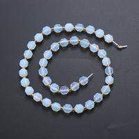 Perles d'opale de mer, Opaline, avec Seedbead, lanterne, poli, DIY & normes différentes pour le choix & facettes, blanc Environ 14.96 pouce, Vendu par brin