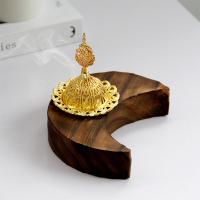 Buy Incense Holder and Burner in Bulk , Wood, with Zinc Alloy, half handmade, for home and office & durable 