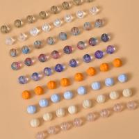 Plattierte Lampwork Perlen, Kürbis, Einbrennlack, DIY, keine, 8mm, Bohrung:ca. 0.8mm, verkauft von PC