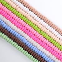 Rondelle Polymer Clay Beads, argile de polymère, DIY, plus de couleurs à choisir Environ 15.75 pouce, Environ Vendu par brin