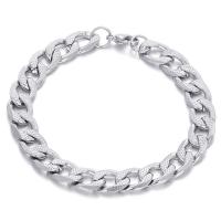 Titanium Steel Bracelet & Bangle, Vacuum Ion Plating, fashion jewelry & Unisex 8mm cm 