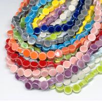 Placage Perle Porcelaine, Plat rond, DIY, plus de couleurs à choisir Environ 3mm, Vendu par PC