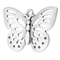 Zinc Alloy Hollow Pendants, Butterfly, plated, Unisex Approx 2mm 