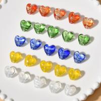 Handgefertigte Lampwork Perlen, Herz, DIY, keine, 17mm, Bohrung:ca. 1.9mm, verkauft von PC