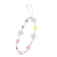 Fashion Mobile Phone Lanyard, Acrylic, with Resin, stoving varnish, for woman, multi-colored, 135mm 