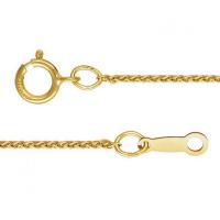 Oro-llenado Collar de cadena, 14K lleno de oro, unisexo & diverso tamaño para la opción, 1mm, Vendido por UD