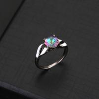 Anillo de dedo de aleación de Zinc, Joyería & diverso tamaño para la opción & para mujer & con diamantes de imitación, Vendido por UD