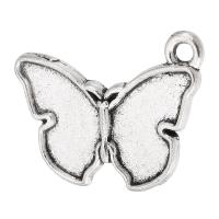 Zinklegierung Tier Anhänger, Schmetterling, plattiert, unisex, keine, 20x15x1.5mm, Bohrung:ca. 1mm, verkauft von kg