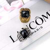 Resin Zinc Alloy Finger Ring, with Resin, plated, fashion jewelry & for man 17mm 