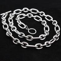 304 Stainless Steel Necklace, polished, fashion jewelry & for man, original color, 10mm Approx 24.02 Inch 