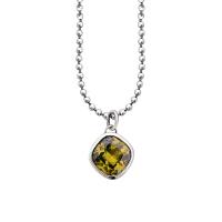 Quartz Necklace, 925 Sterling Silver, with Smoky Quartz, fashion jewelry & Unisex Approx 19.68 Inch 