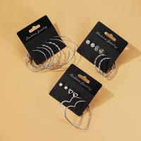 Zinc Alloy Earring Set, plated, three pieces & for woman 