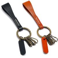Cowhide Key Clasp, with Iron & Zinc Alloy, fashion jewelry & Unisex 