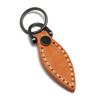 Cowhide Key Clasp, with Iron & Zinc Alloy, gun black plated, fashion jewelry & Unisex 