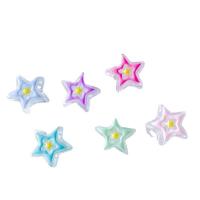 Harz Perlen Schmuck, Stern, DIY & Emaille, keine, 20x21x9mm, ca. 100PCs/Tasche, verkauft von Tasche