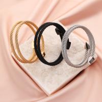Stainless Steel Cuff Bangle, 304 Stainless Steel, fashion jewelry & multilayer & for man 4mm,58mm 