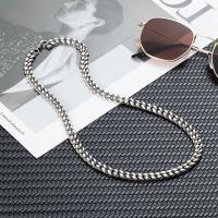 Halskette, 304 Edelstahl, poliert, Modeschmuck & unterschiedliche Länge der Wahl & für den Menschen, Silberfarbe, 8mm, verkauft von Strang