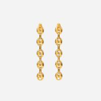 Stainless Steel Drop Earring, 304 Stainless Steel, Stick, Vacuum Ion Plating, fashion jewelry & for woman, golden 