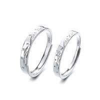 Ehepaar Fingerringe, 925er Sterling Silber, platiniert, Einstellbar & Modeschmuck, verkauft von PC