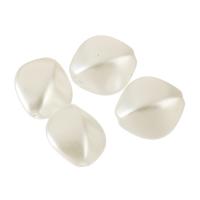 Perles acryliques lustres, Acrylique, DIY, blanc Environ 1mm, Environ Vendu par sac
