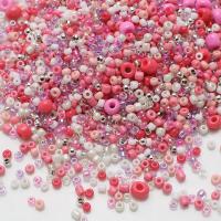 Mixed Glass Seed Beads, Seedbead, Round, plated, DIY 2-4mm 